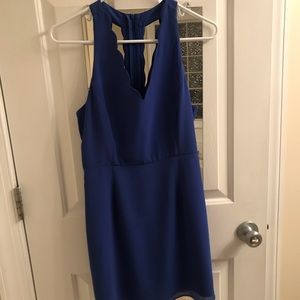 Colbalt blue scallop dress